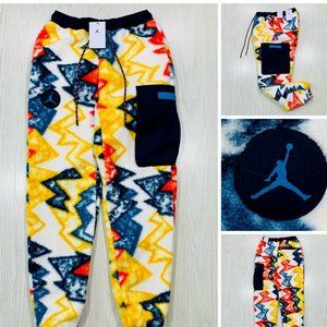 Nike Air Jordan Essential Statement Sherpa Jogger Pants Mens Size L DC9730-133